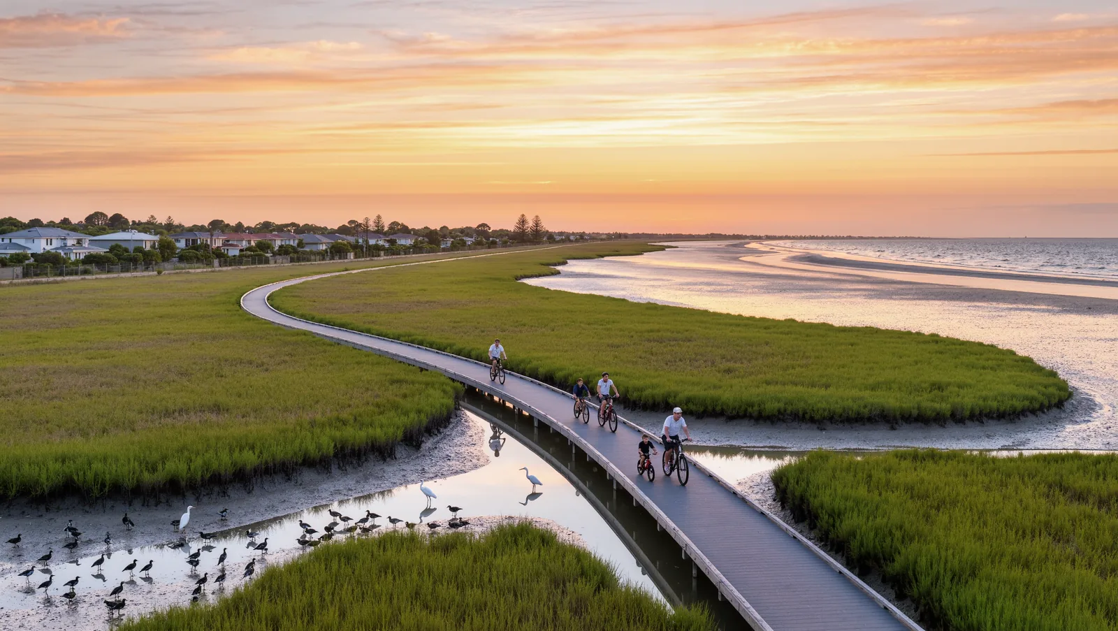 Creek and parkland corridor